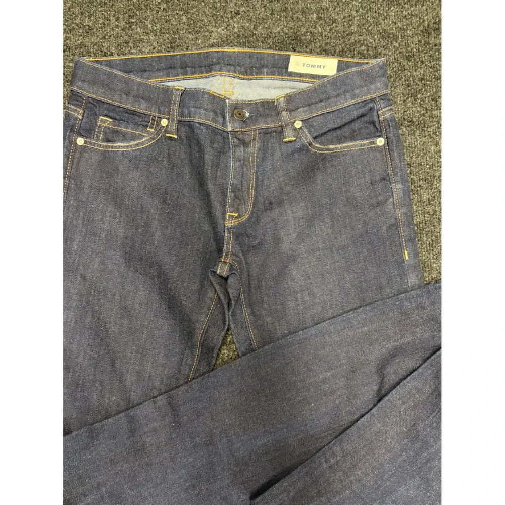 Tommy Hilfiger Hers Dark Wash Straight Leg Denim Jeans 28/34 Indigo